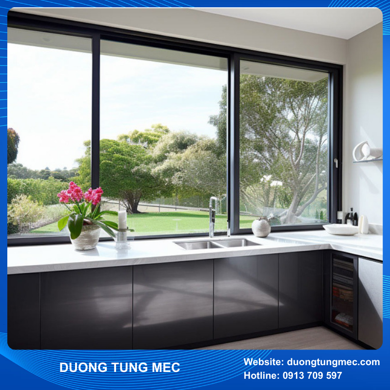 Cửa sổ lùa/ mở trượt 3 cánh